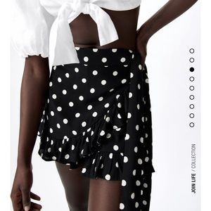 ZARA polk dot skirt